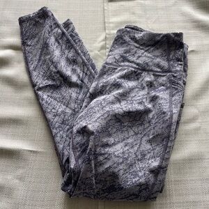 Women's All in Motion Purple Printed Leggings - Sz. M